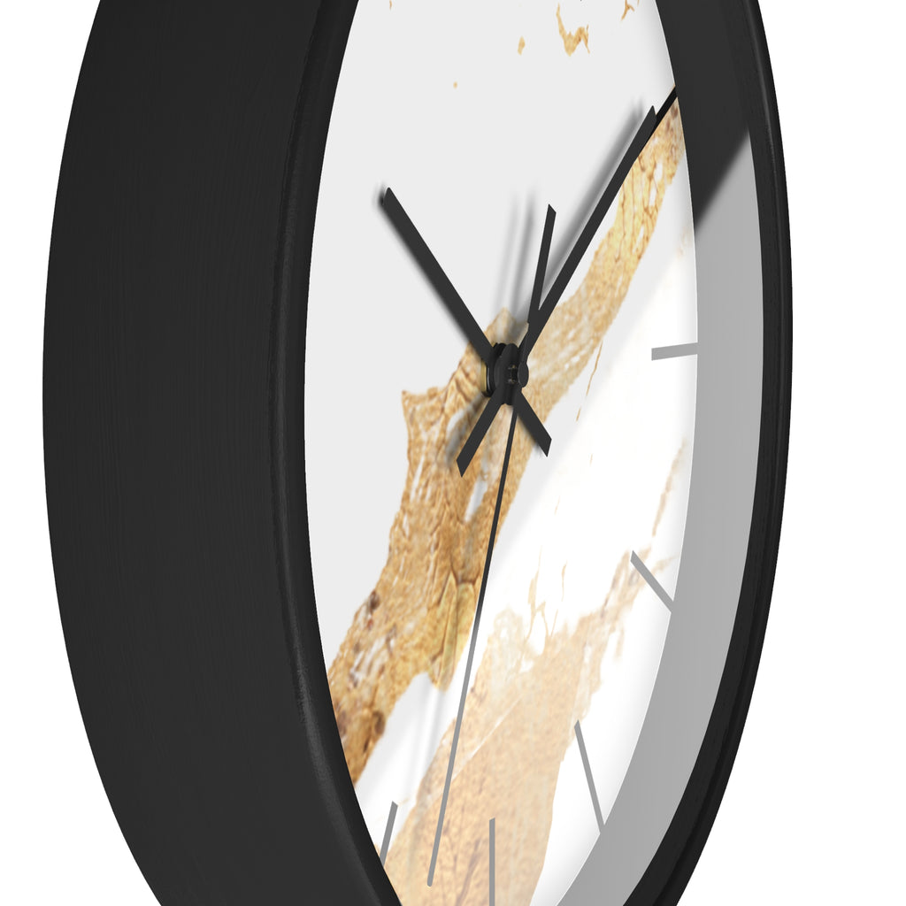 White and Gold Marble Design Elegant Wall Clock, Home Decor, Wall Art, Modern Decor for Home, Office, and Living Room