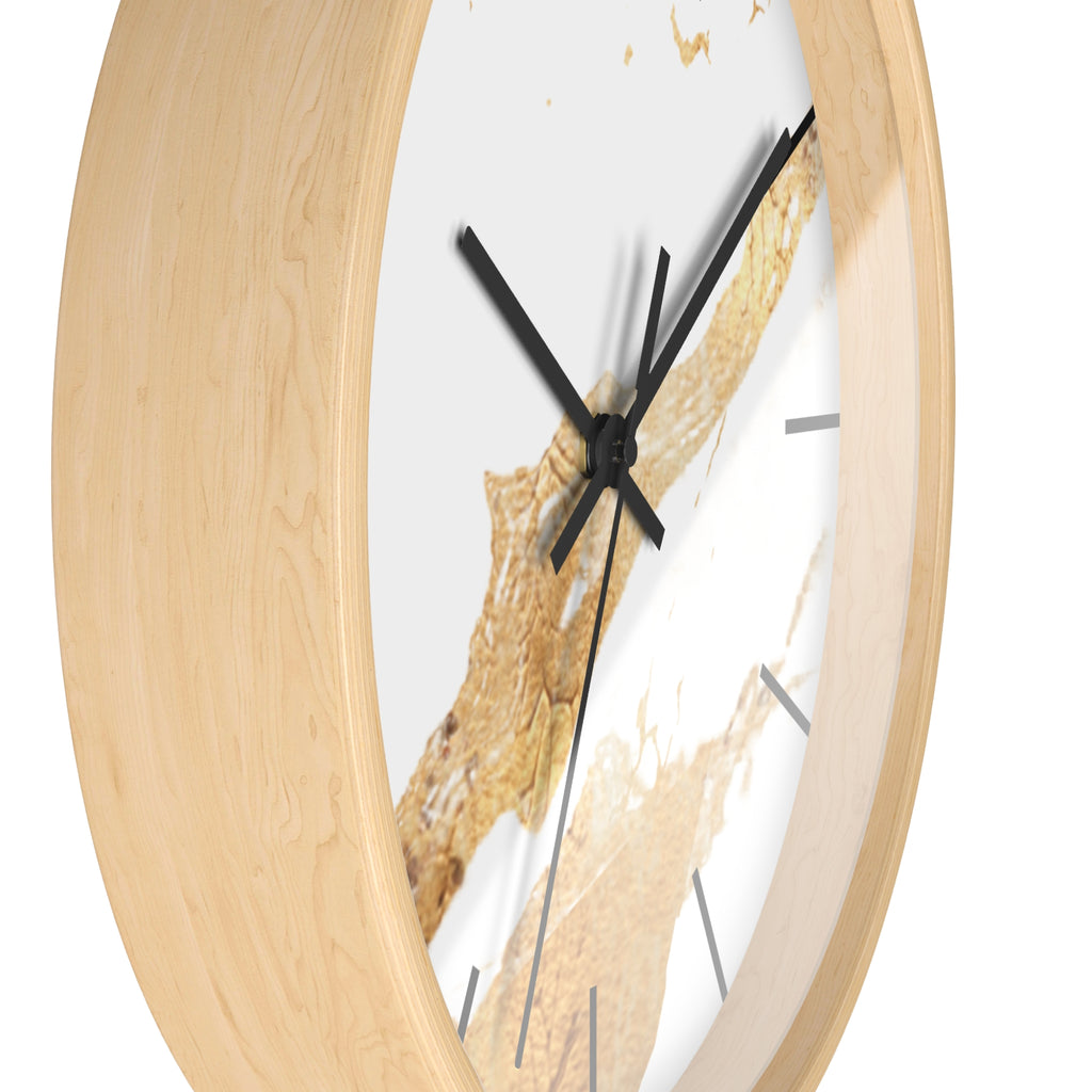 White and Gold Marble Design Elegant Wall Clock, Home Decor, Wall Art, Modern Decor for Home, Office, and Living Room