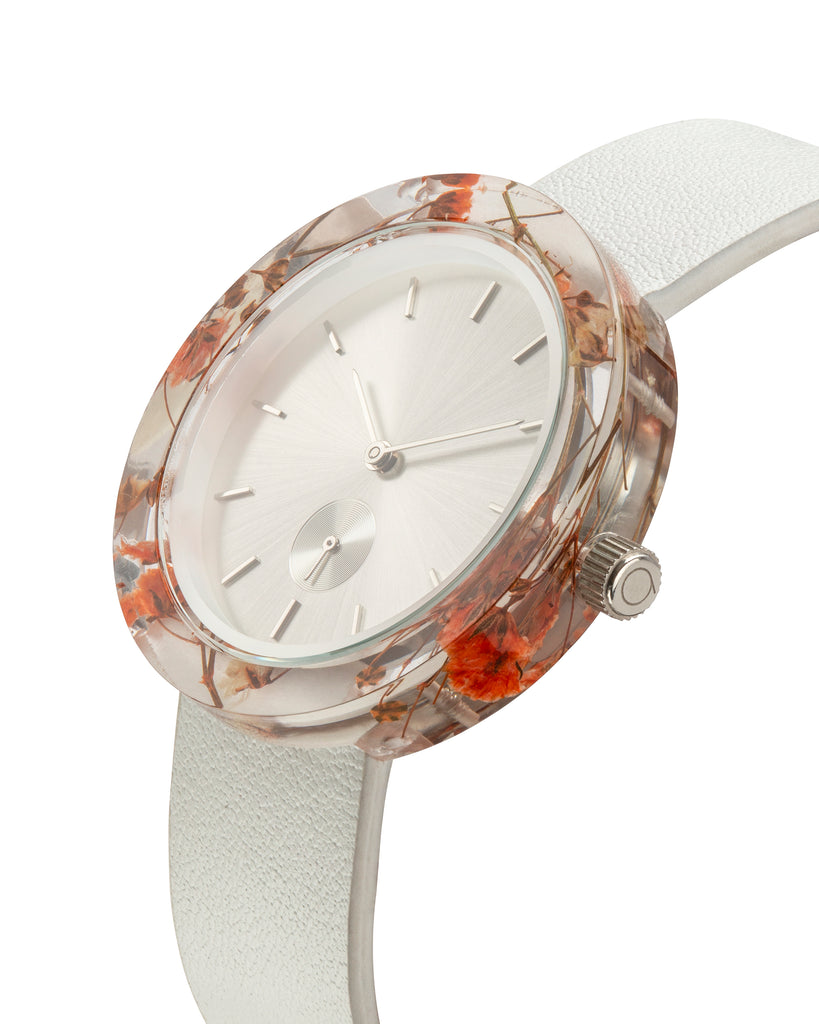 Orange Baby's Breath Botanist Watch - Analog Watch Co.