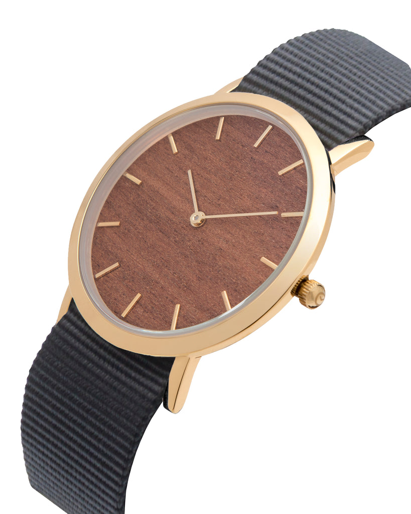 Makore Wood Classic Watch - Analog Watch Co.