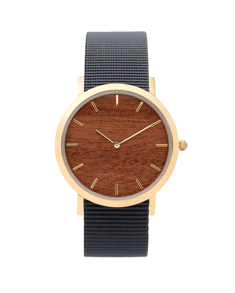 Makore Wood Classic Watch - Analog Watch Co.