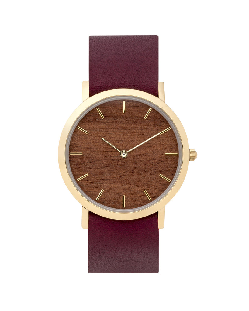 Makore Wood Classic Watch - Analog Watch Co.