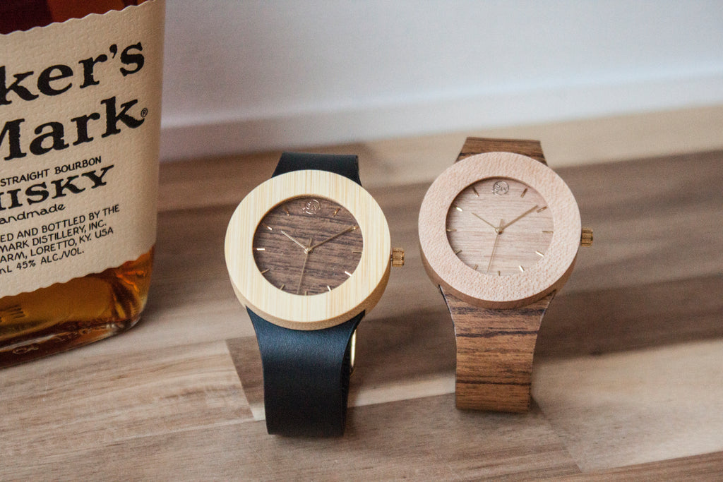 Maker's Mark Watch - Teak and Maple - Analog Watch Co.