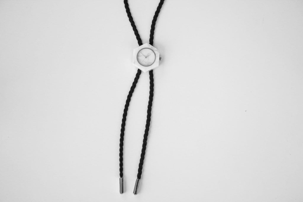 White Marble Hex Mason Watch Straps (WATCH NOT FOR SALE) - Analog Watch Co.