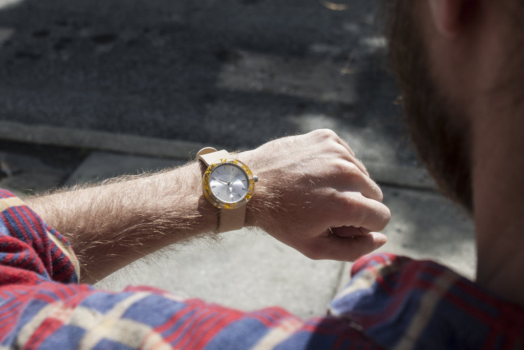 Yellow Queen Anne's Lace Botanist Watch - Analog Watch Co.
