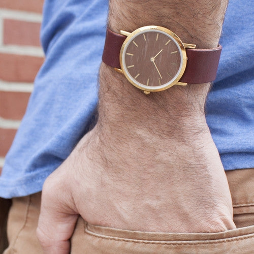 Makore Wood Classic Watch - Analog Watch Co.