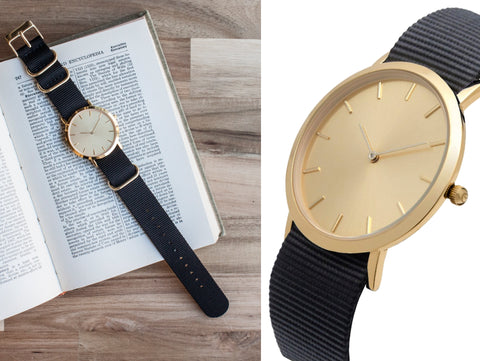 Gold Classic Watch - Nylon BONUS Offer - Analog Watch Co.