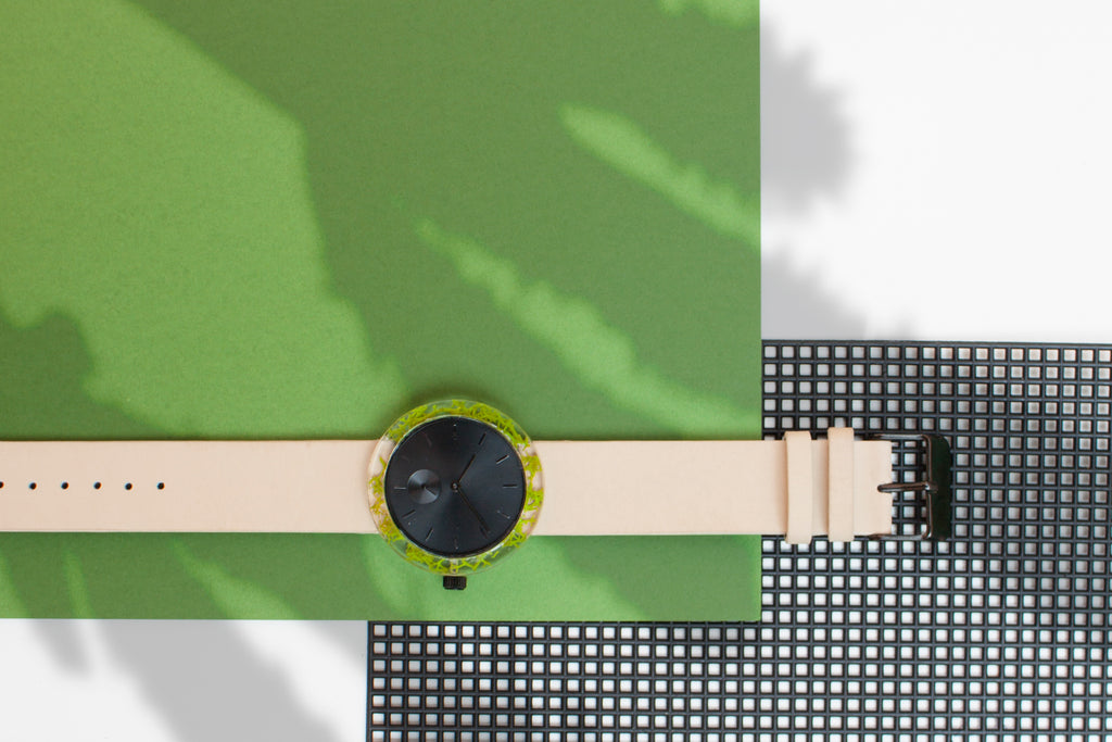 Green Reindeer Moss Botanist Watch - Analog Watch Co.