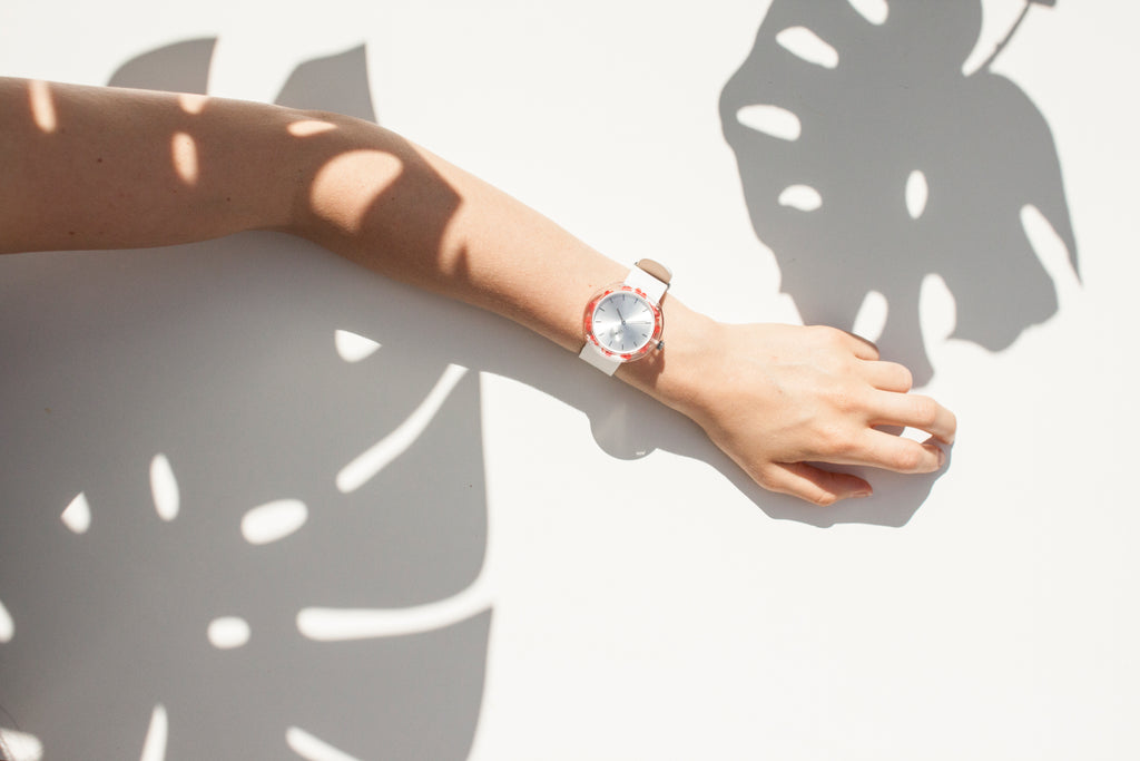 Red Forget-Me-Not Botanist Watch - Analog Watch Co.