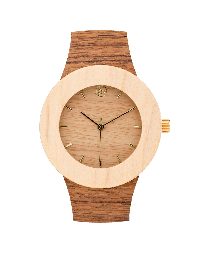 Maker's Mark Watch - Teak and Maple - Analog Watch Co.