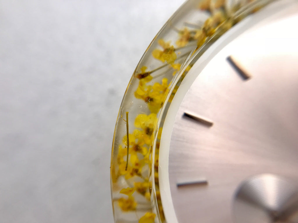 Yellow Queen Anne's Lace Botanist Watch - Analog Watch Co.