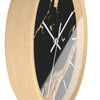 Black Gold Modern Marble Design, Elegant Wall Clock, Home Decor, Wall Art, Modern Decor for Home, Office, and Living Room