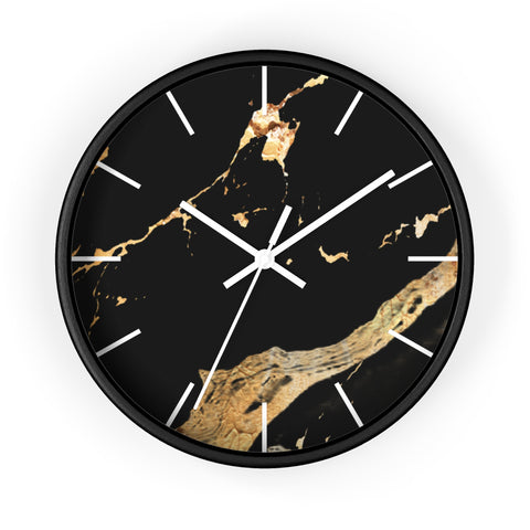 Black Gold Modern Marble Design, Elegant Wall Clock, Home Decor, Wall Art, Modern Decor for Home, Office, and Living Room