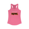 Workout Tank Tops for Women - Gym Exercise Athletic - Yoga Tops Racerback Sports Shirts - Stay Alone - Shirt Print