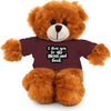 Teddy Bear Plushies, I Love You to The Moon and Back, Stuffed Animals Shirt Printed, Suitable for Soft Valentine's Day Gift
