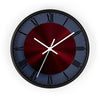 Burgundy and Deep Blue Design Elegant Wall Clock, Home Decor, Wall Art
