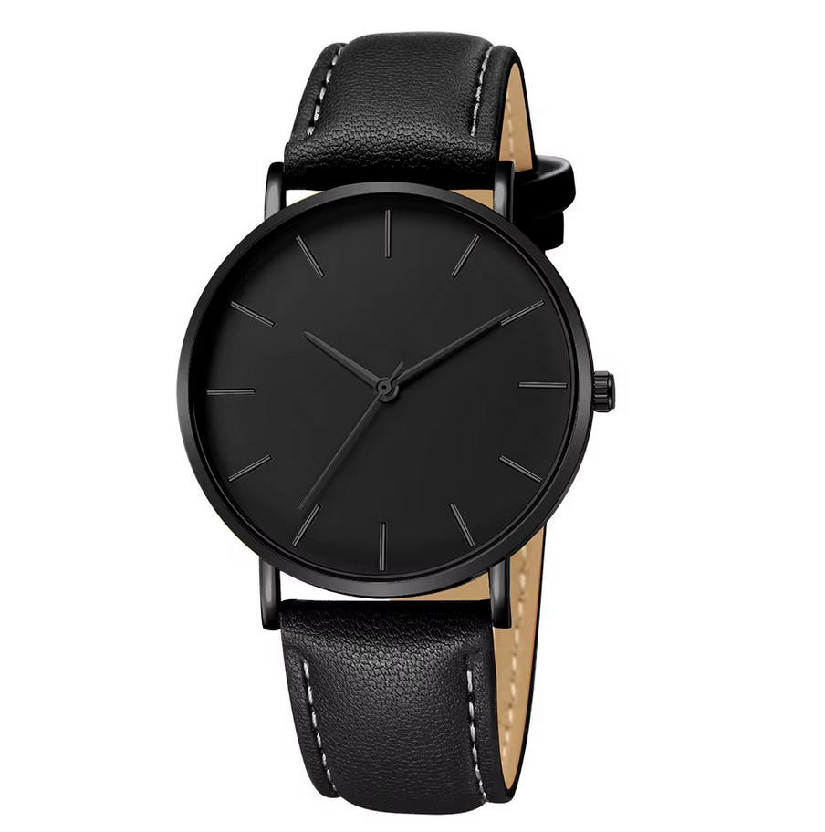 The Everyday Black on Black – Analog Watch