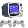 Tiny Arcade TV 3.5" Mini Retro Game - Two Player Playable TV Console & w/ Real Gameplay & Sound - 700+ Classic Video Games (Gray)