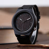 The Everyday Black on Black Bamboo Watch