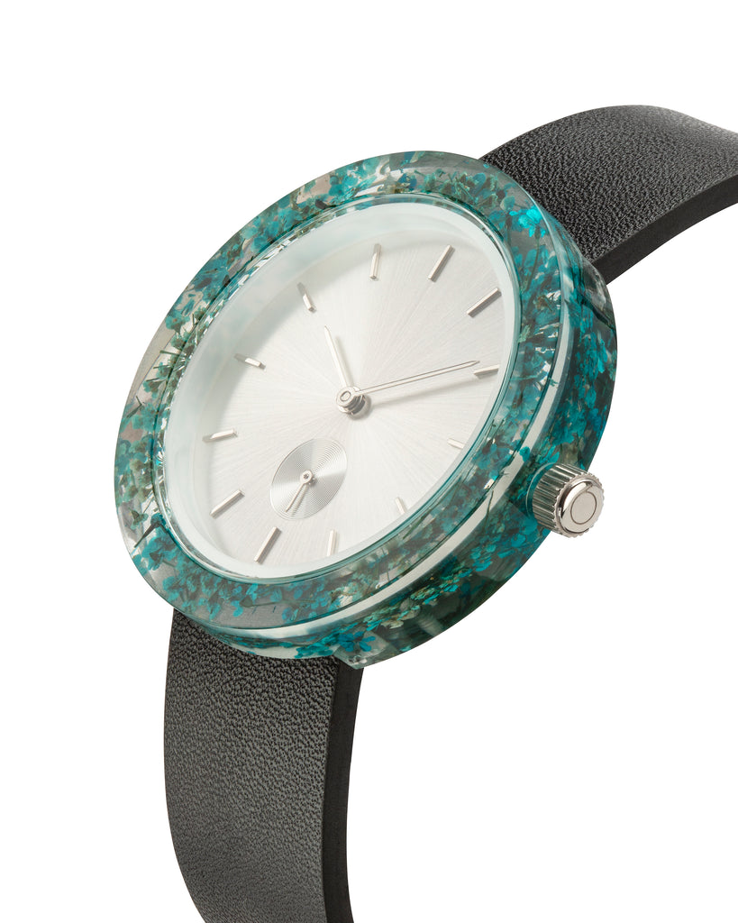 Blue Queen Anne's Lace Botanist Watch - Analog Watch Co.