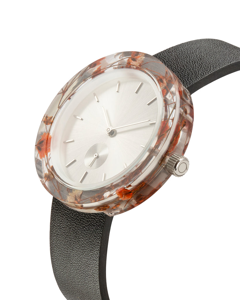 Orange Baby's Breath Botanist Watch - Analog Watch Co.