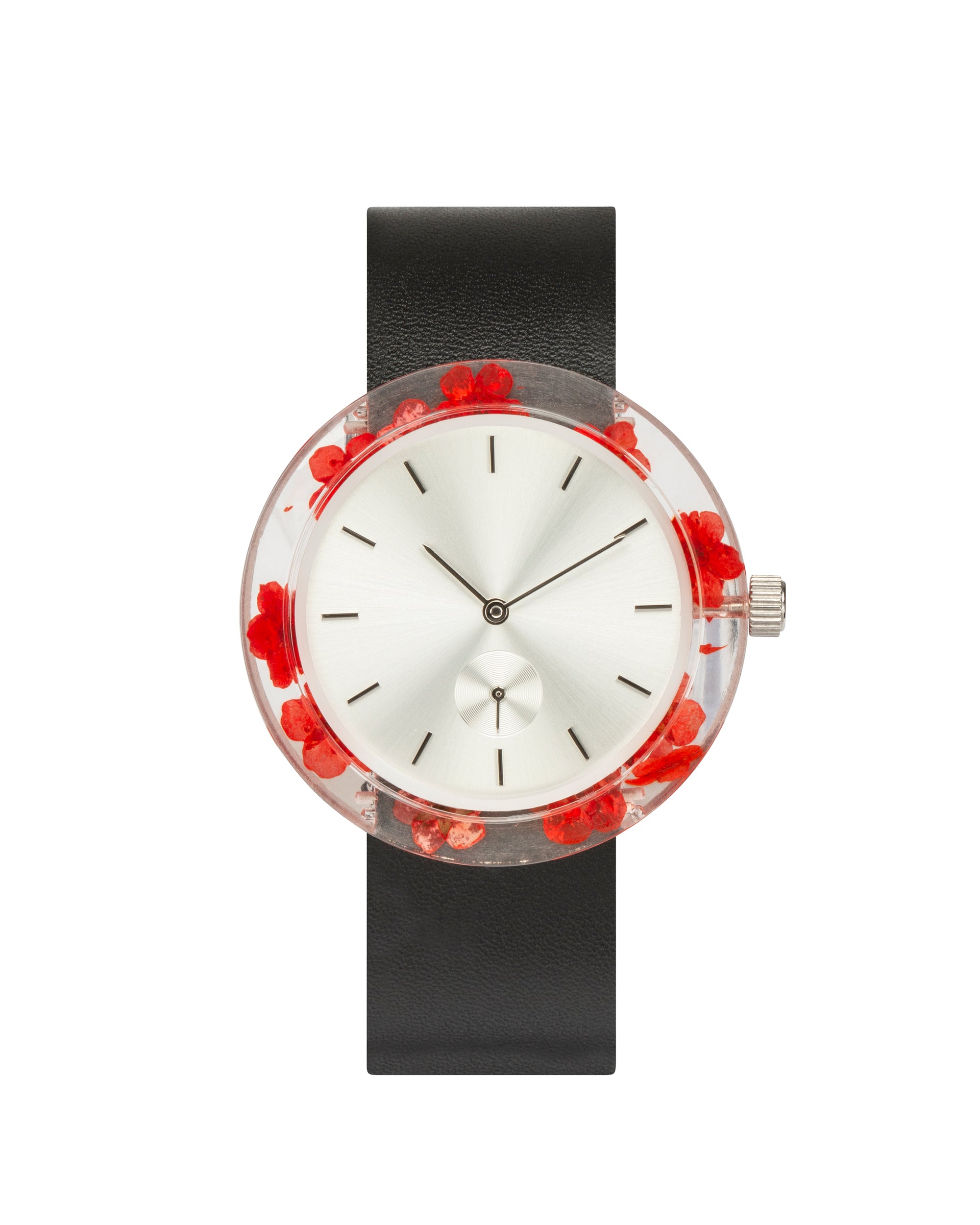 Red Forget-Me-Not Botanist Watch - Analog Watch Co.