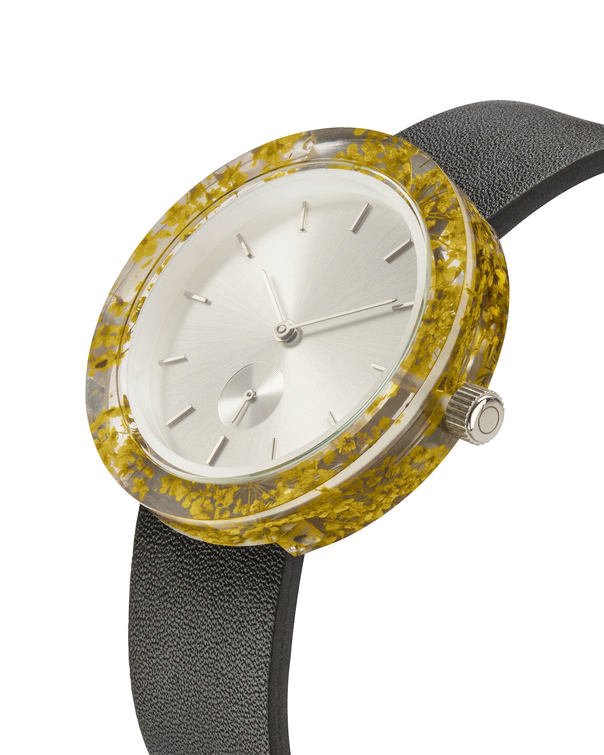 Yellow Queen Anne's Lace Botanist Watch - Analog Watch Co.