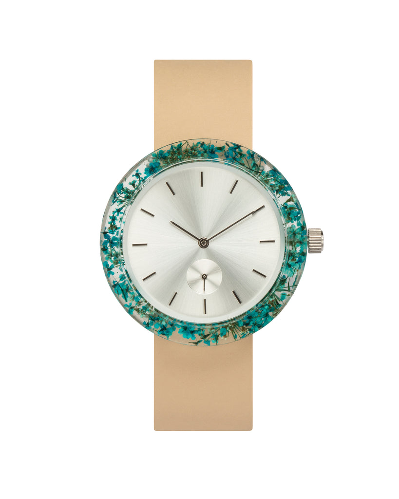 Blue Queen Anne's Lace Botanist Watch - Analog Watch Co.