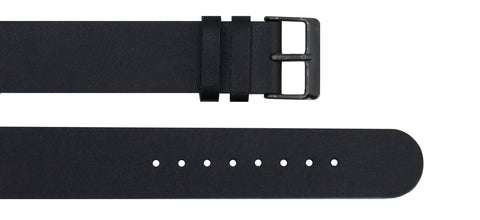 Black Leather Strap - For Botanist Watches - Analog Watch Co.