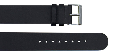 Black Leather Strap - For Botanist Watches - Analog Watch Co.