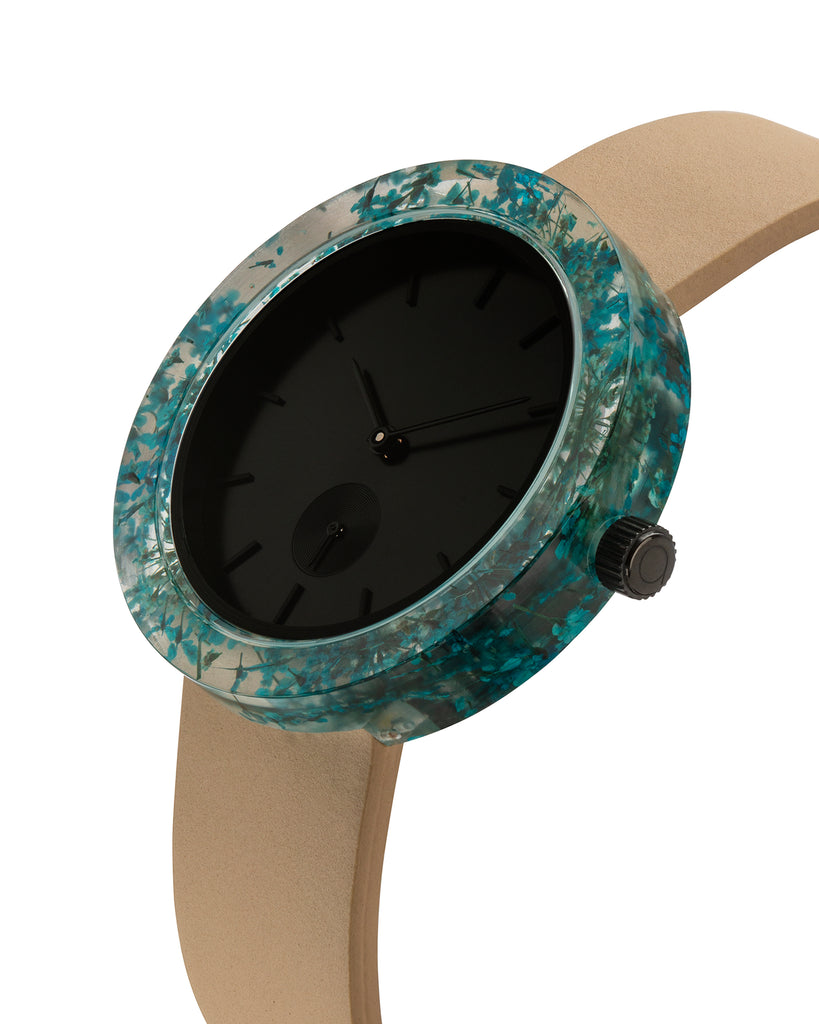 Blue Queen Anne's Lace Botanist Watch - Analog Watch Co.