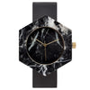 Black Marble Hex Mason Watch - Analog Watch Co.