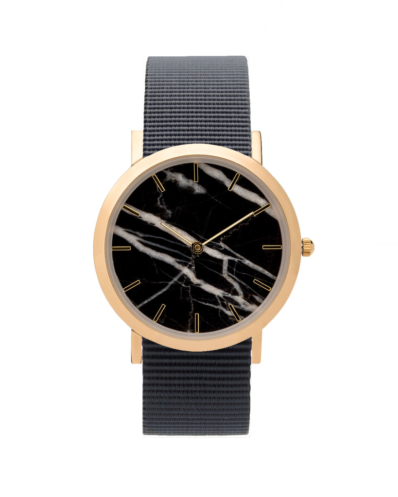 Black Marble Classic Watch - Analog Watch Co.