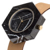 Black Marble Hex Mason Watch - Analog Watch Co.