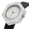 White Marble Hex Mason Watch Straps (WATCH NOT FOR SALE) - Analog Watch Co.