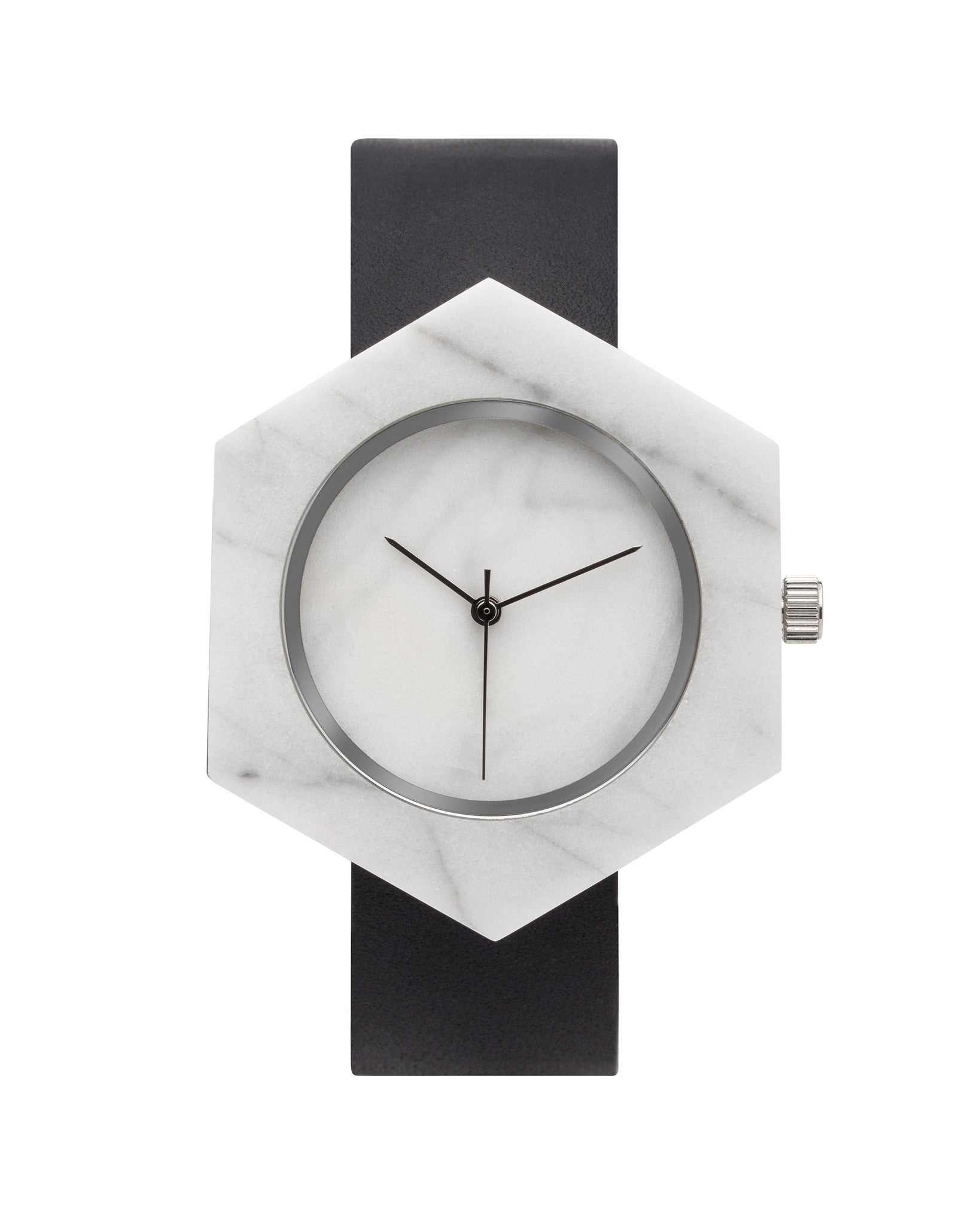 White Marble Hex Mason Watch Straps (WATCH NOT FOR SALE) - Analog Watch Co.
