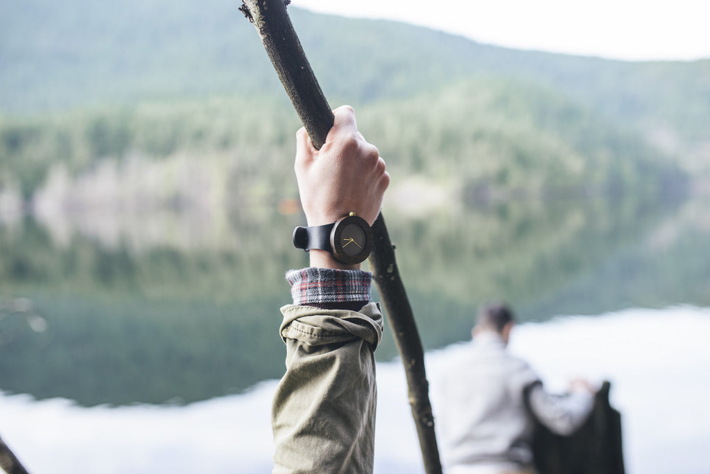 Leather & Blackwood Watch - Analog Watch Co.