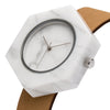 White Marble Hex Mason Watch Straps (WATCH NOT FOR SALE) - Analog Watch Co.