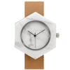 White Marble Hex Mason Watch Straps (WATCH NOT FOR SALE) - Analog Watch Co.