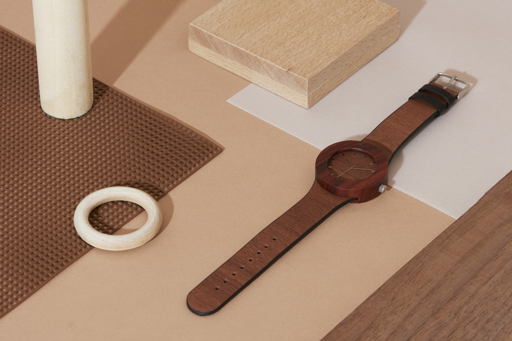 Makore & Red Sanders Watch - Analog Watch Co.