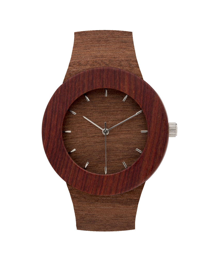 Makore & Red Sanders Watch - Analog Watch Co.