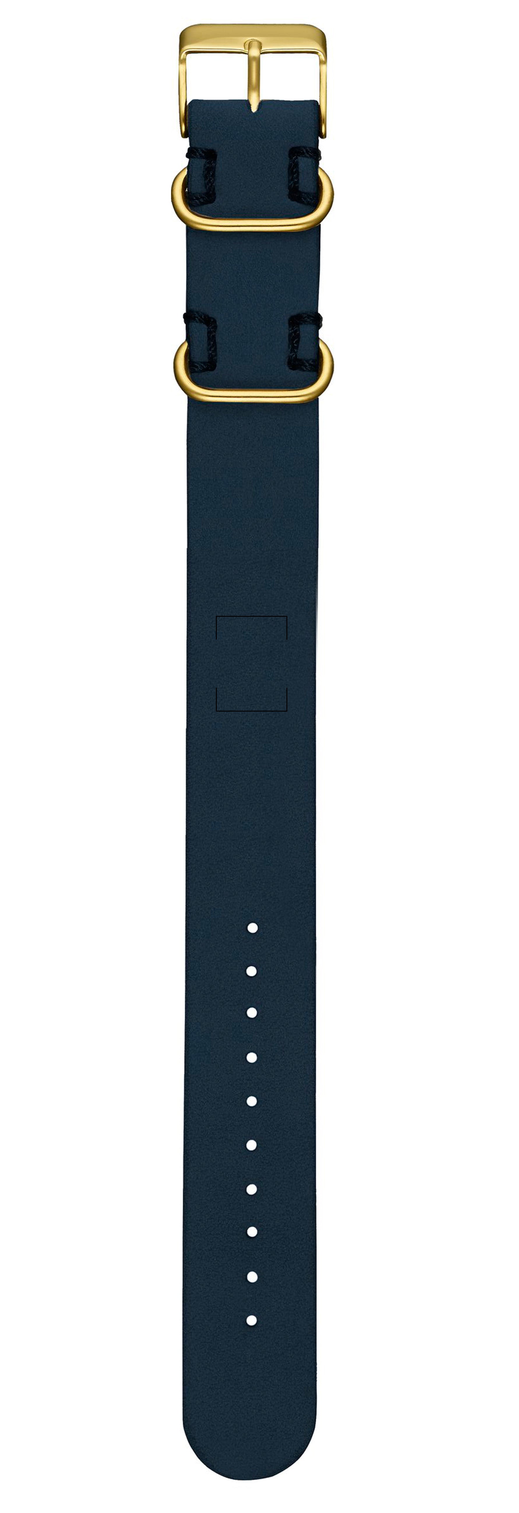 Navy Leather Strap - For Mason & Classic Watches - Analog Watch Co.