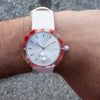 Red Forget-Me-Not Botanist Watch - Analog Watch Co.