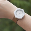 White Marble Hex Mason Watch Straps (WATCH NOT FOR SALE) - Analog Watch Co.