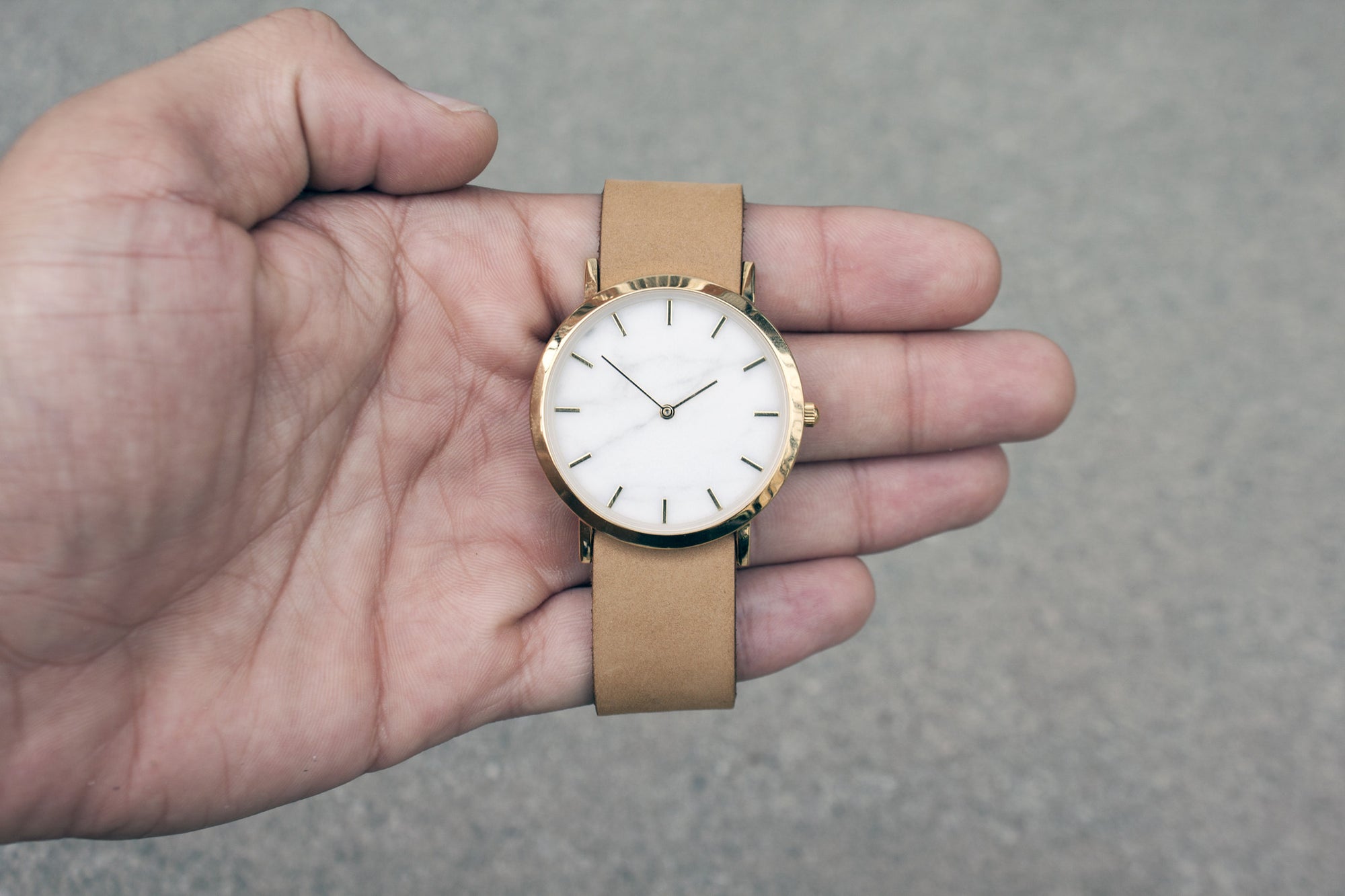 White Marble Classic Watch - Analog Watch Co.