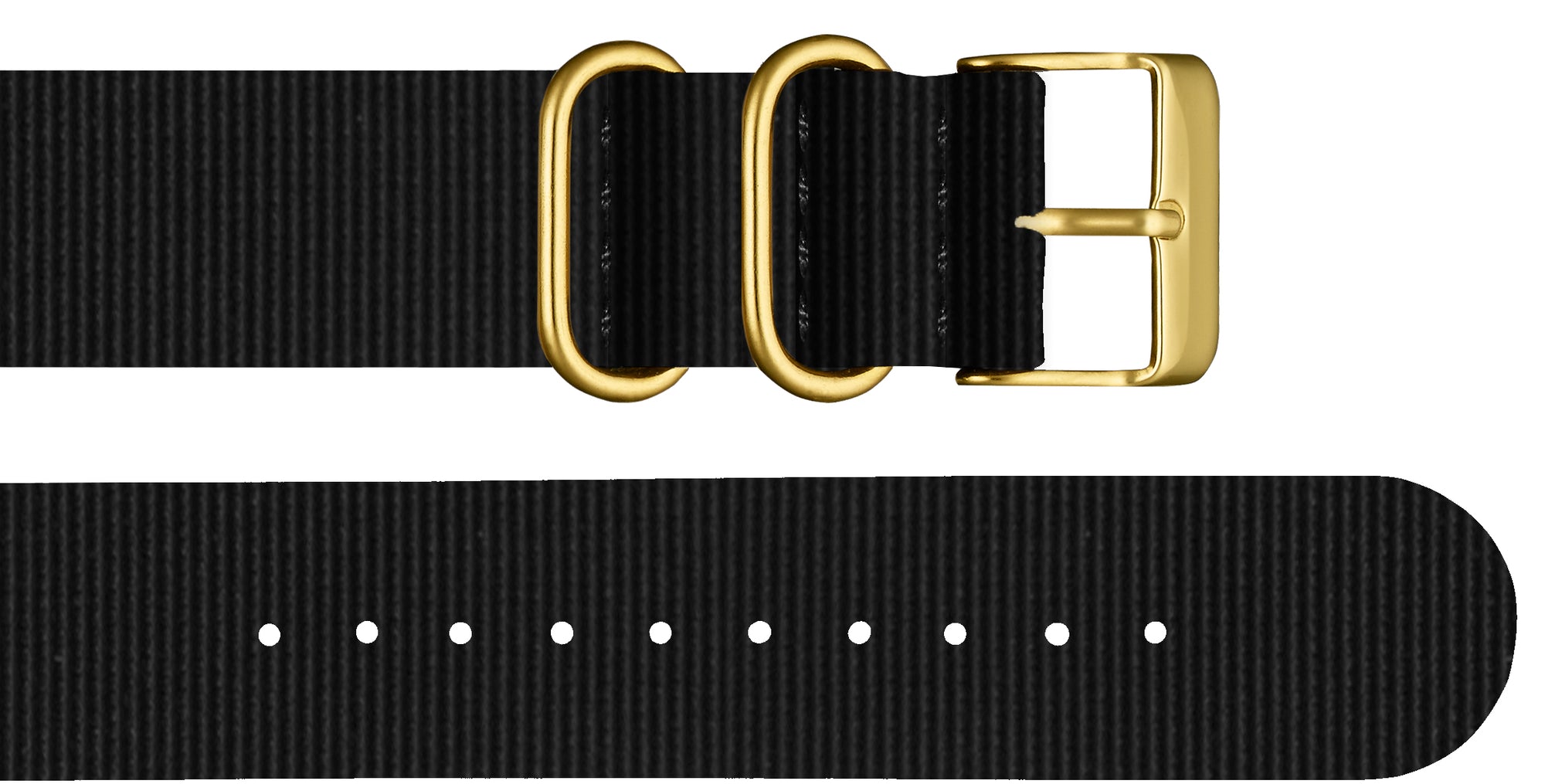 Black Nylon Strap - For Classic Watches - Analog Watch Co.