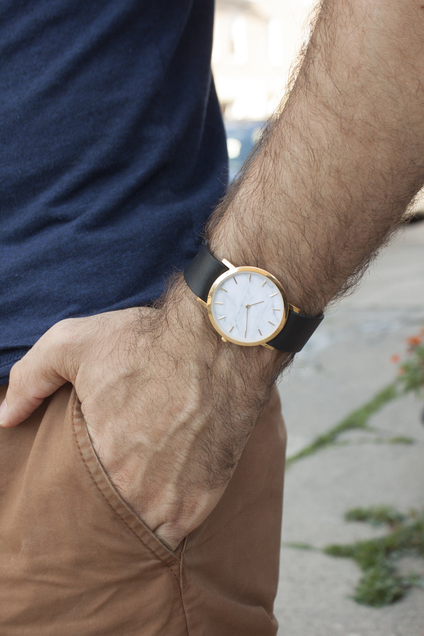 White Marble Classic Watch - Analog Watch Co.