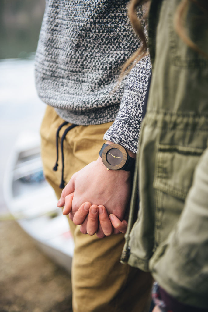 Leather & Blackwood Watch - Analog Watch Co.