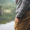Leather & Blackwood Watch - Analog Watch Co.