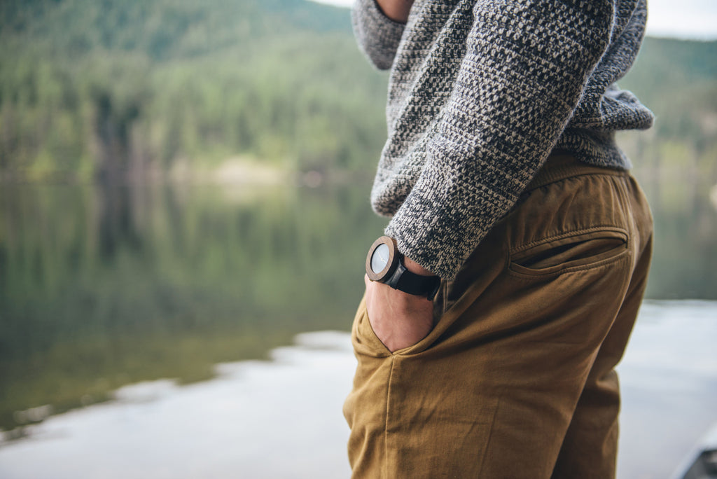 Leather & Blackwood Watch - Analog Watch Co.